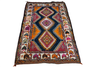 Antiker Orientteppich handgeknüpft Bachtiar  Naturfarben 200x136 cm