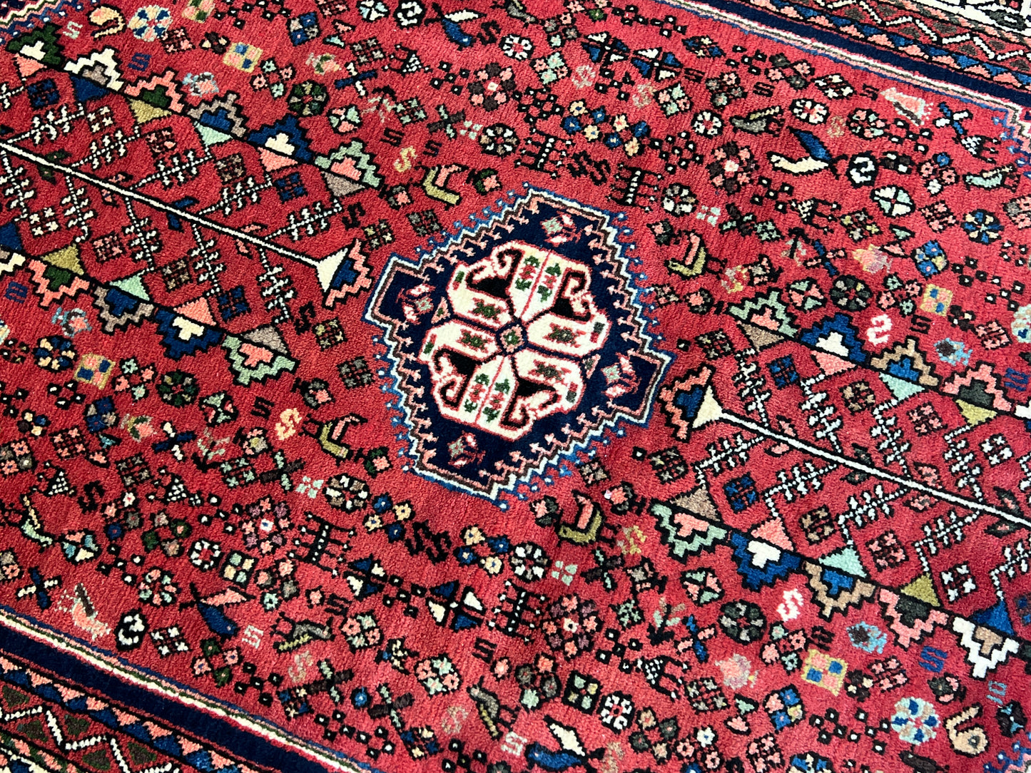 Handgeknüpfter Perser Orientteppich - Abadeeh - Schurwolle 148x100 cm