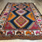 Antiker Orientteppich handgeknüpft Bachtiar  Naturfarben 200x136 cm