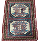 Orientteppich handgeknüpft Kazak Wolle 115x85 cm
