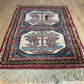 Orientteppich handgeknüpft Kazak Wolle 115x85 cm