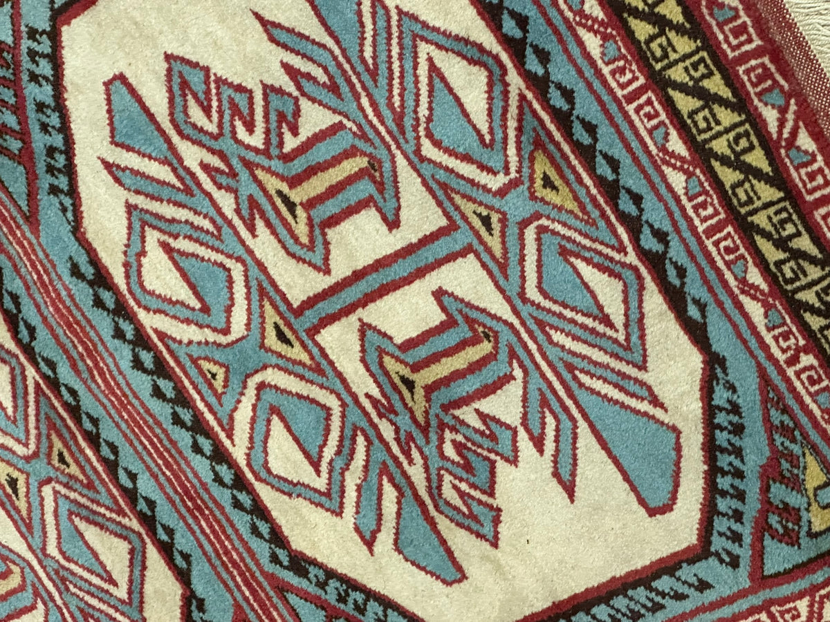 Orientteppich handgeknüpft Kazak Wolle 115x85 cm