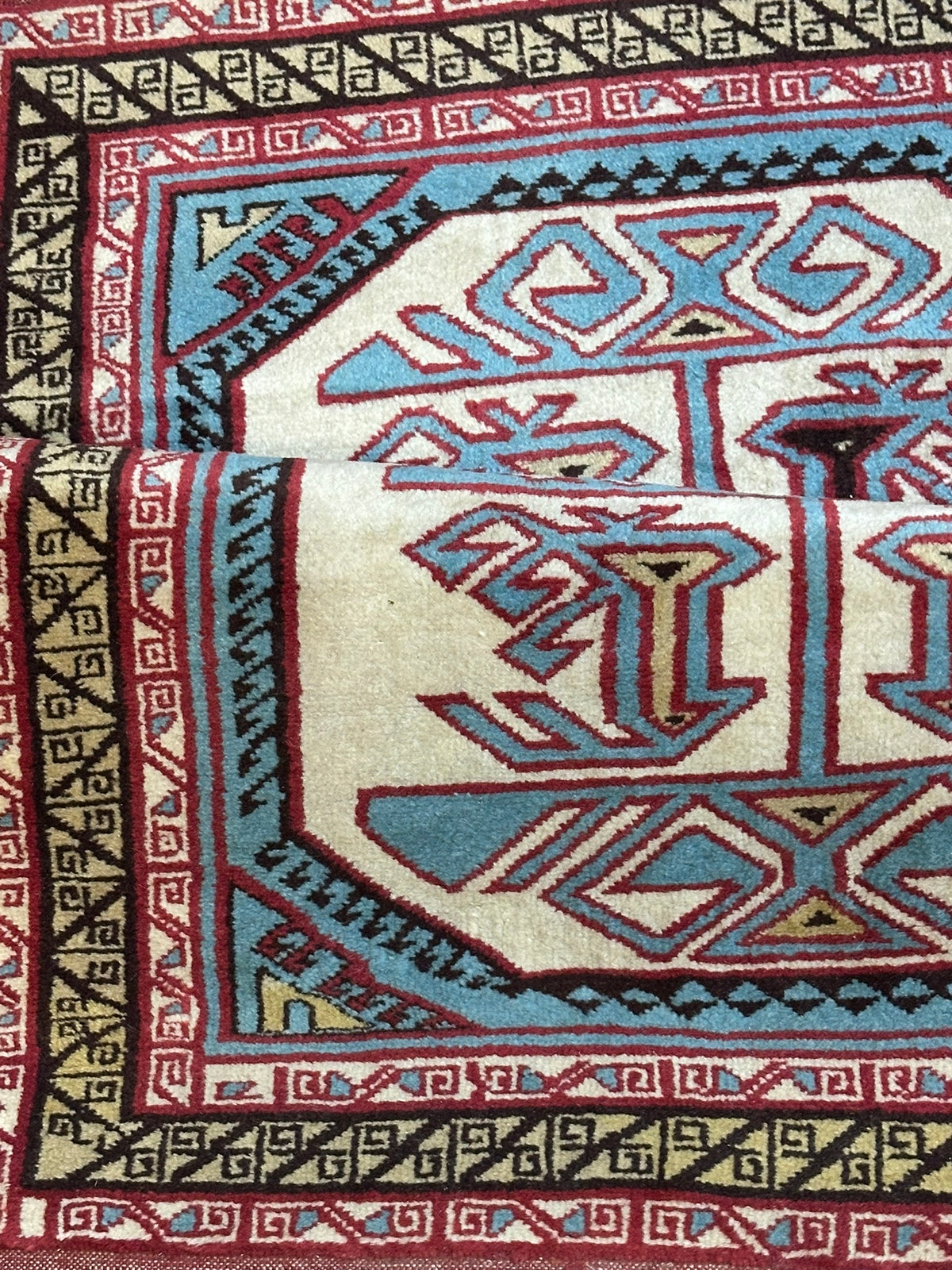 Orientteppich handgeknüpft Kazak Wolle 115x85 cm