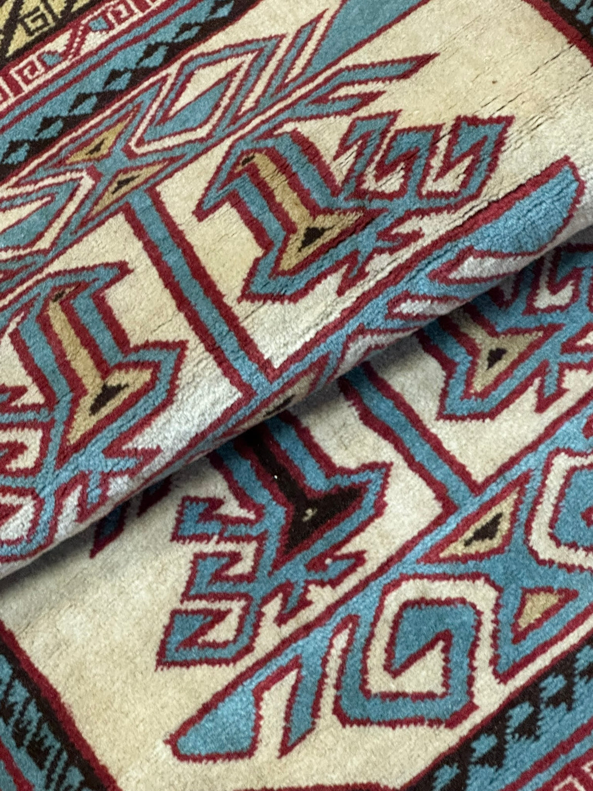 Orientteppich handgeknüpft Kazak Wolle 115x85 cm