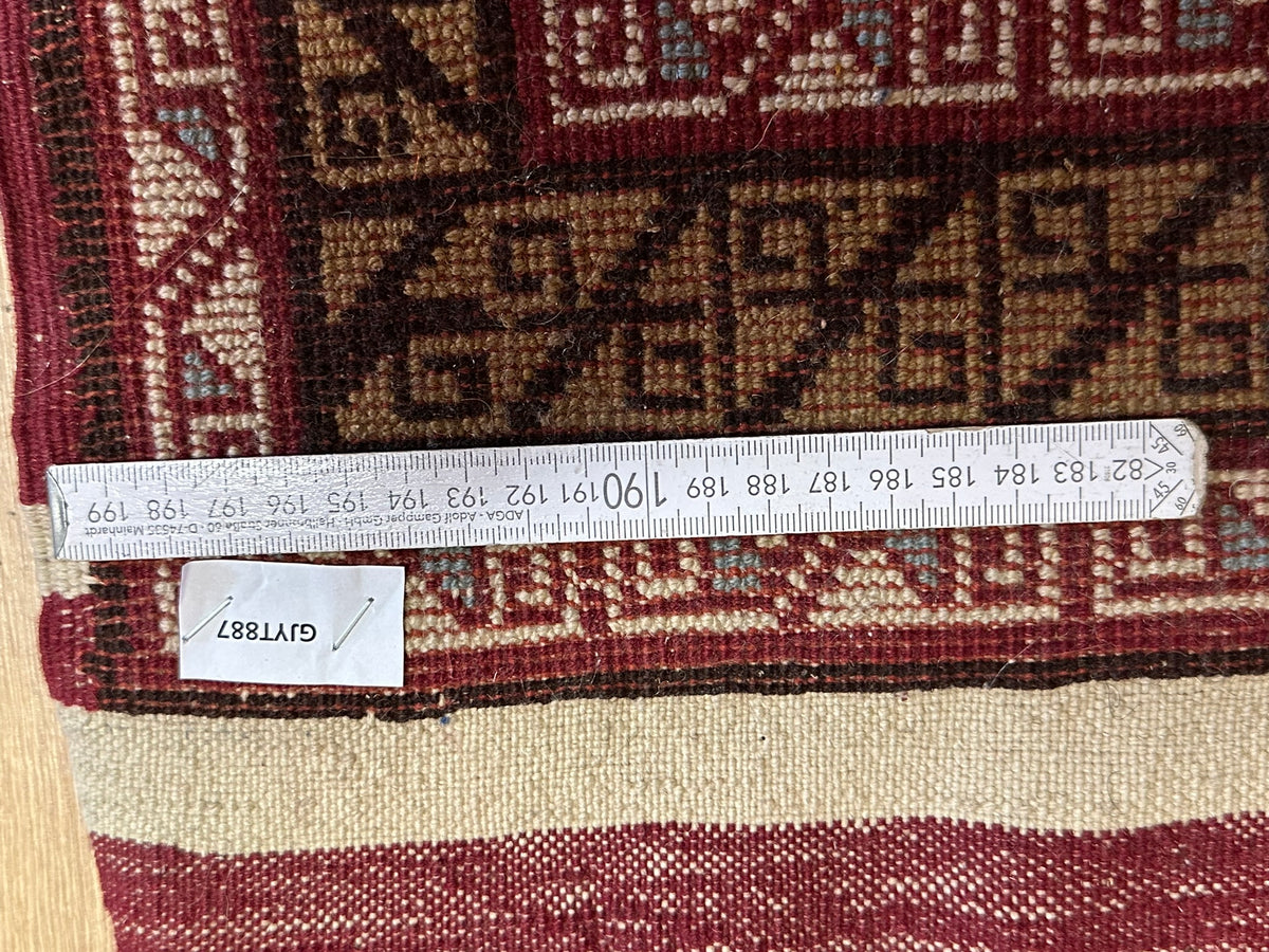 Orientteppich handgeknüpft Kazak Wolle 125x75 cm