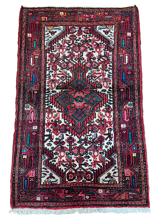 Orientteppich handgeknüpft Hamadan 135x85 cm