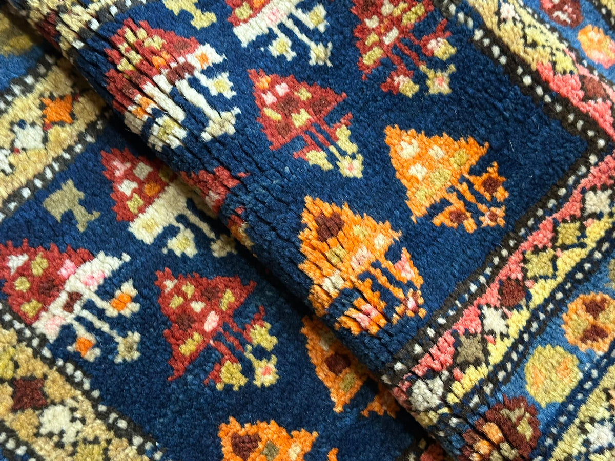 Orientteppich handgeknüpft Kazak Naturfarben 115x60 cm
