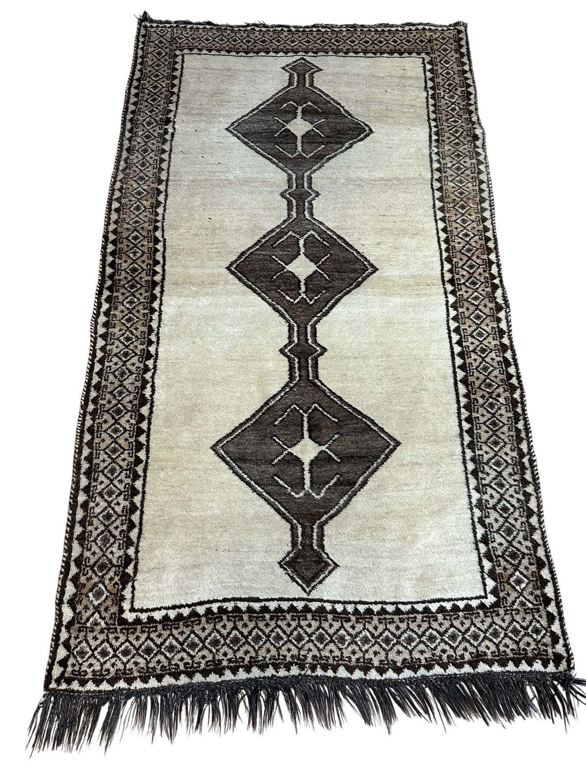 Orientteppich handgeknüpft Gabbeh Wolle 195x110 cm