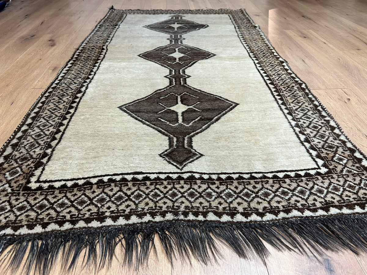 Orientteppich handgeknüpft Gabbeh Wolle 195x110 cm