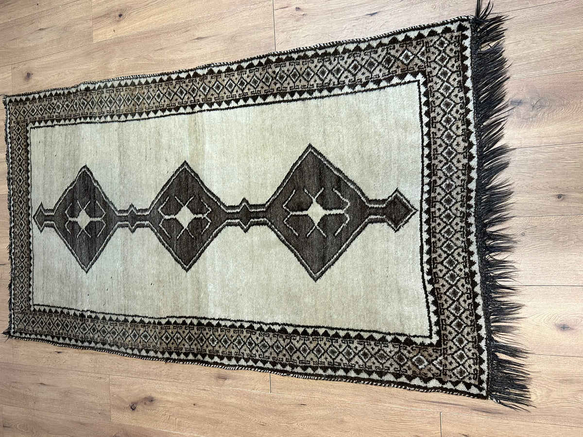 Orientteppich handgeknüpft Gabbeh Wolle 195x110 cm