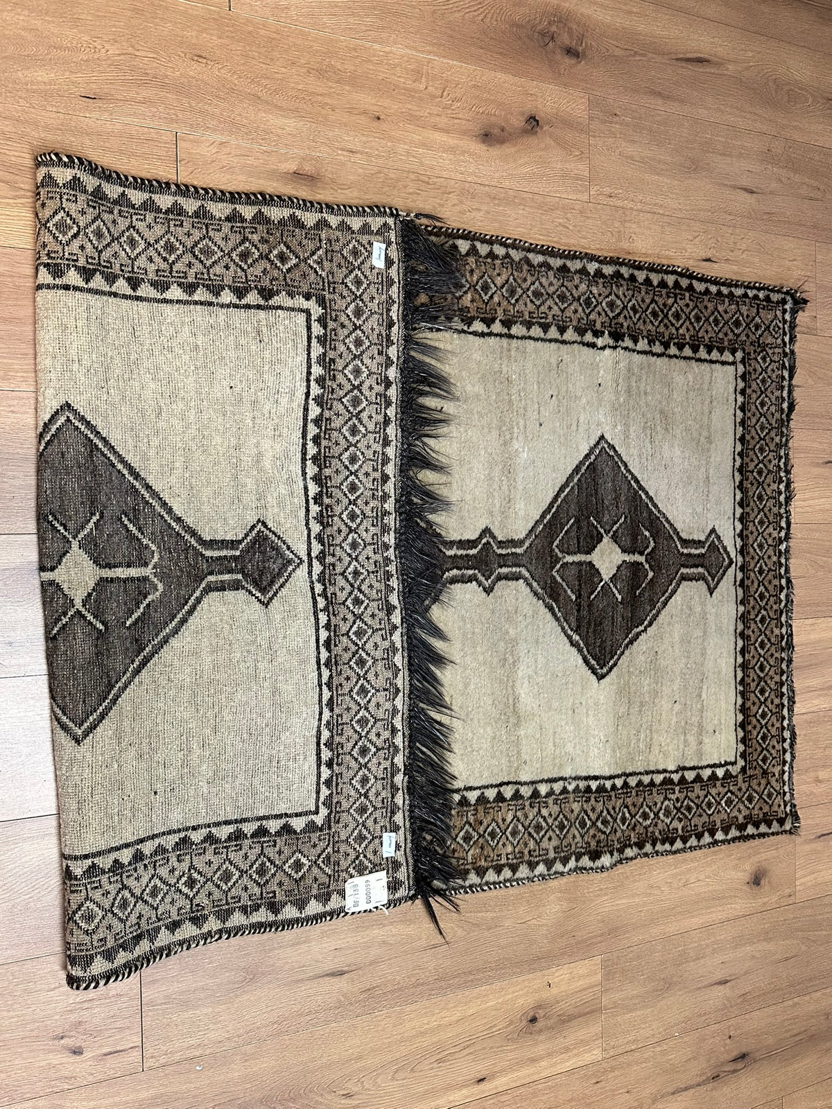 Orientteppich handgeknüpft Gabbeh Wolle 195x110 cm