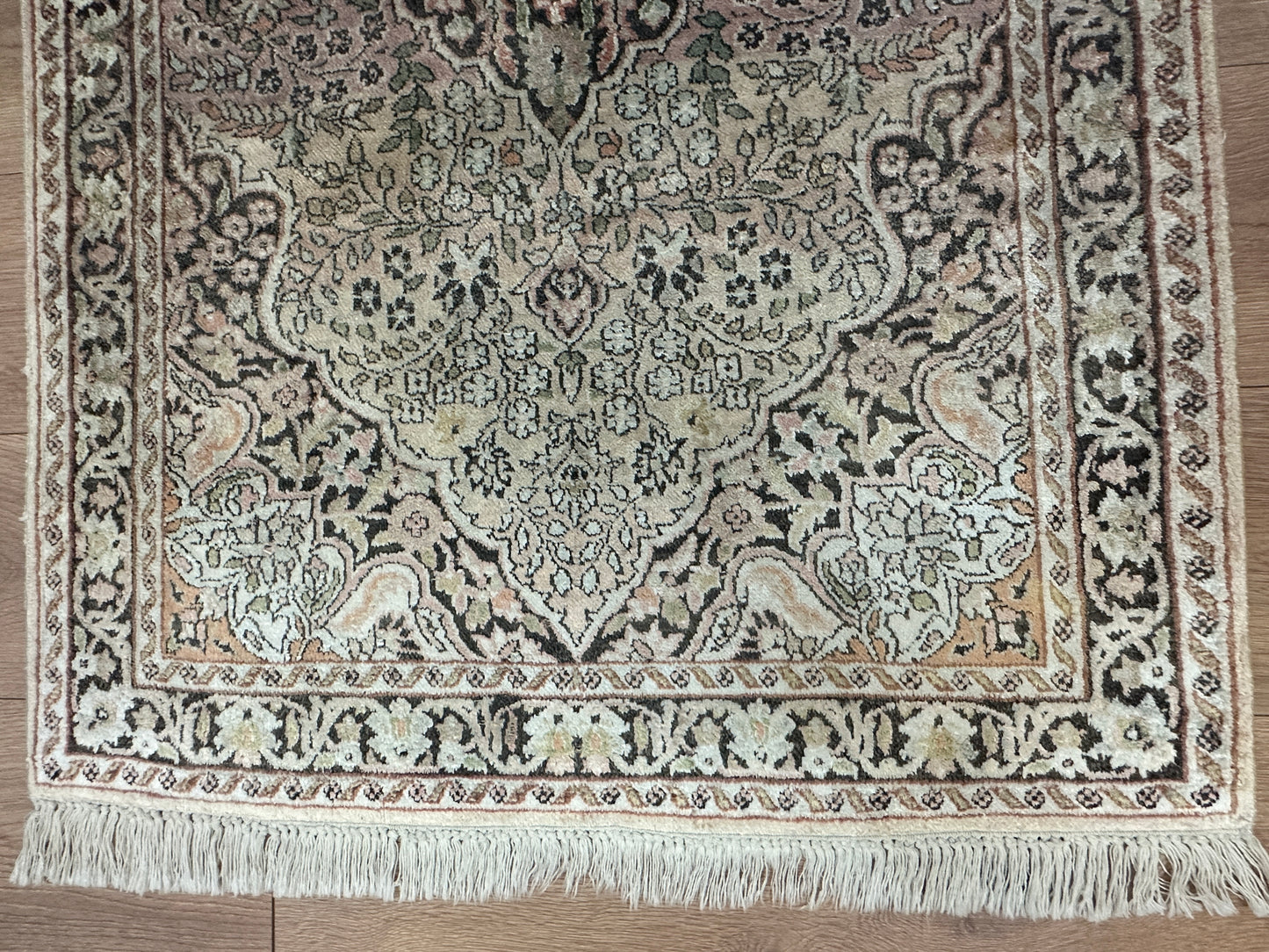 Handgeknüpfter Orientteppich Kaschmir Seide Ghom 125x80 cm