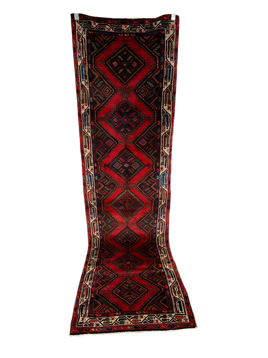 Orientteppich handgeknüpft Senneh Bidjar 282x75 cm