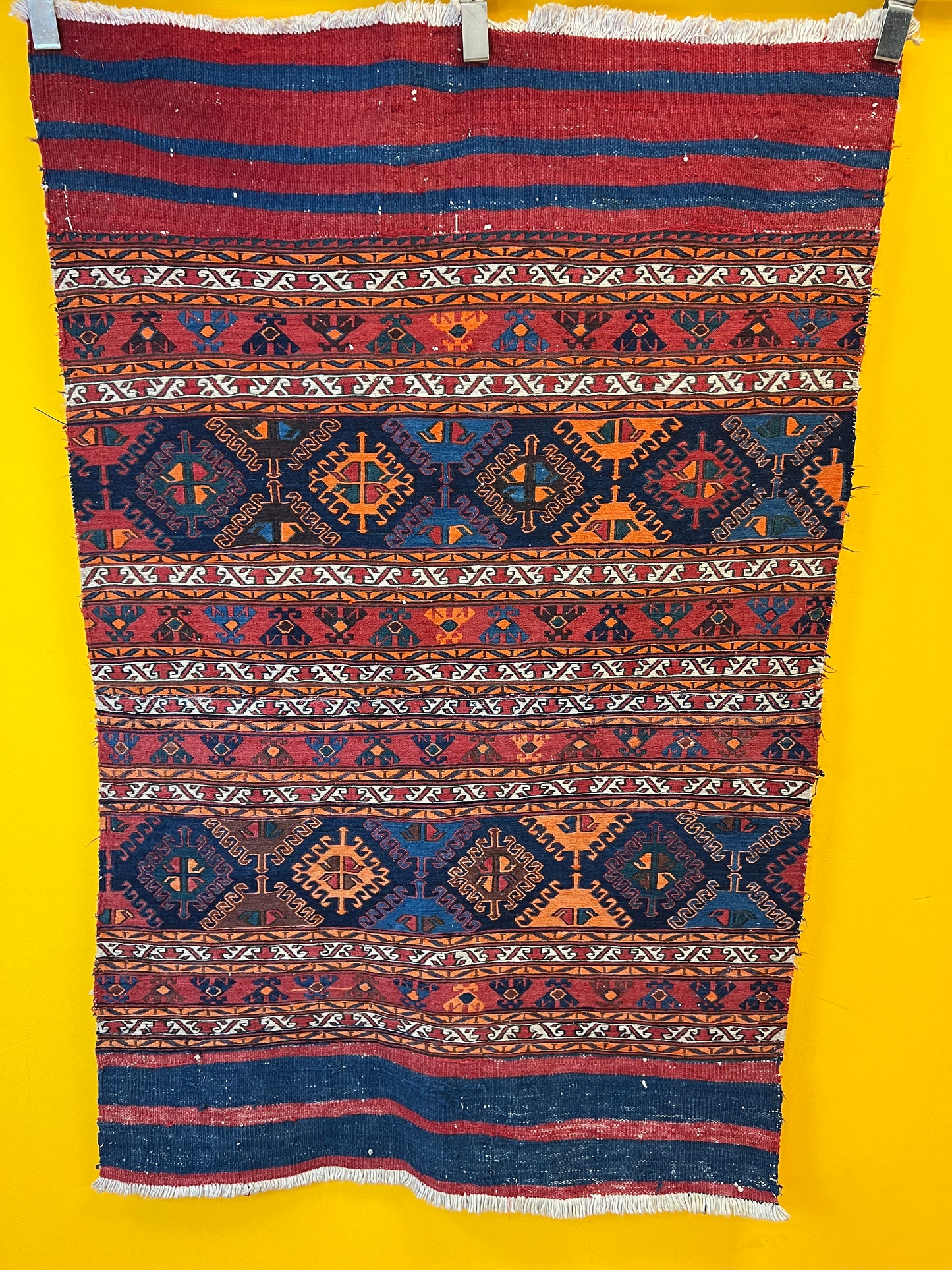 Antiker Handgeknüpfter Perser Orientteppich - Kelim Sumack - 160x100 cm