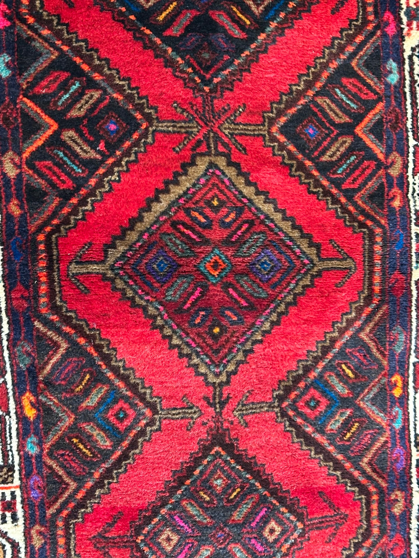 Orientteppich handgeknüpft Senneh Bidjar 282x75 cm