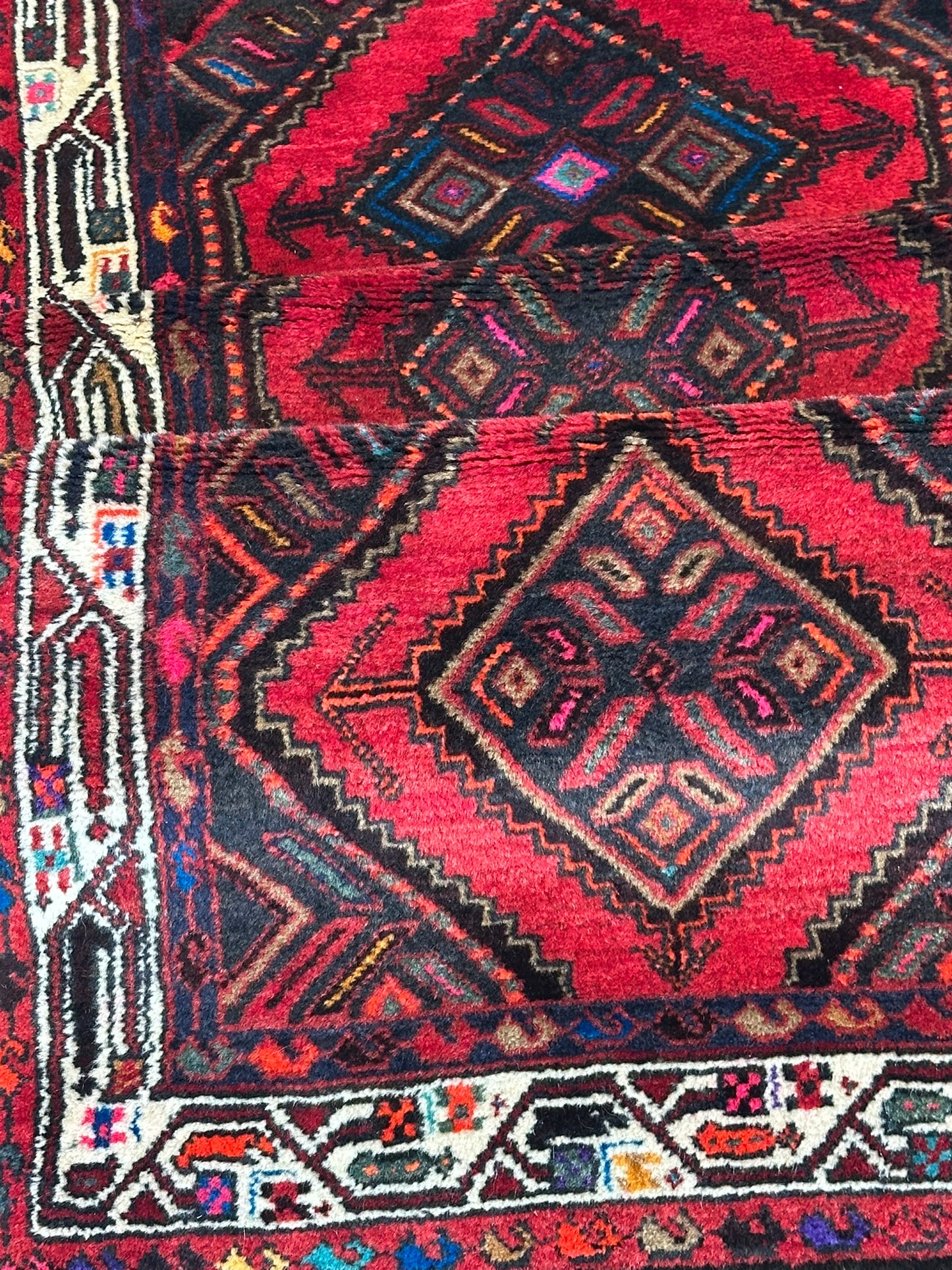 Orientteppich handgeknüpft Senneh Bidjar 282x75 cm
