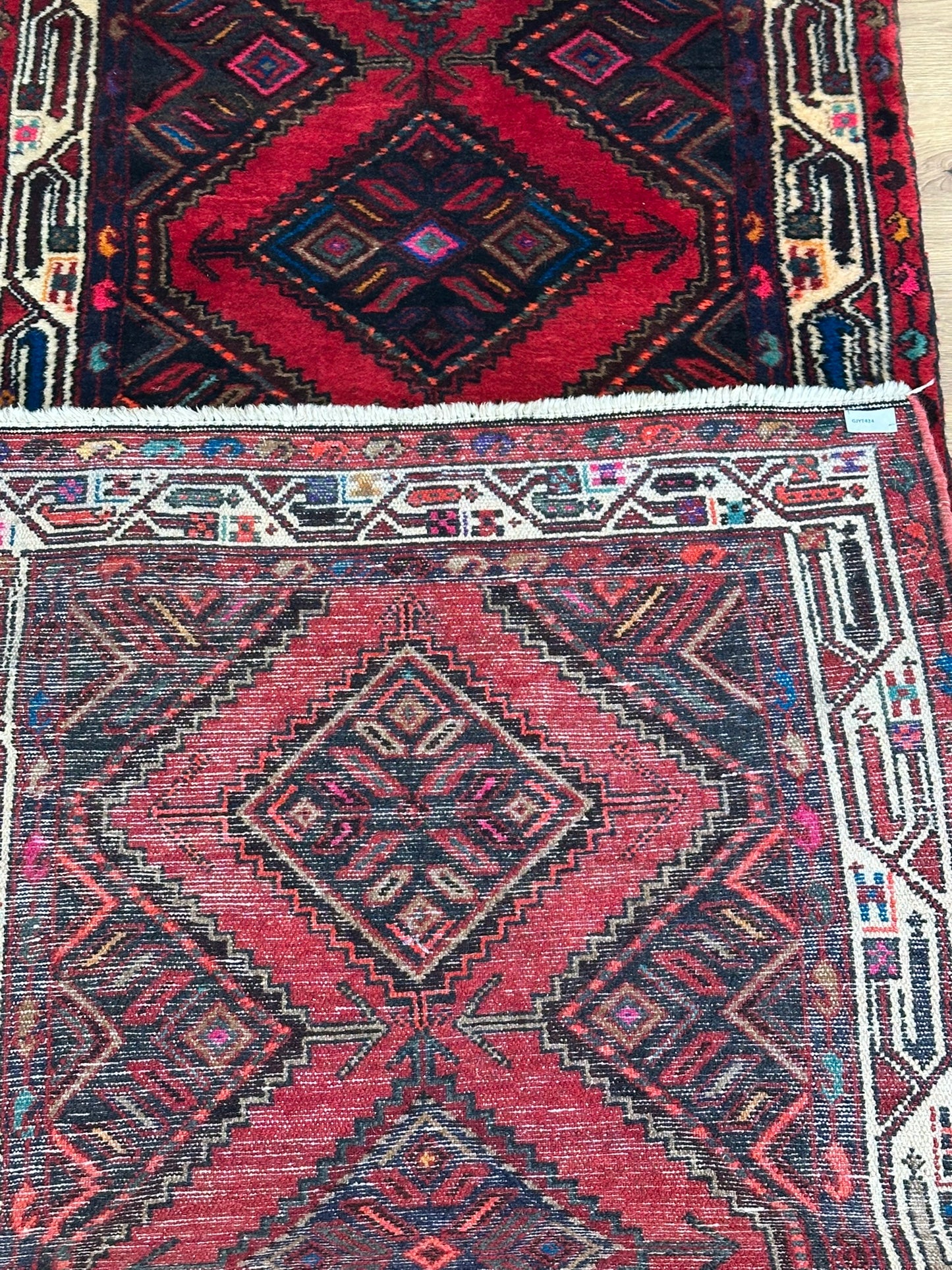 Orientteppich handgeknüpft Senneh Bidjar 282x75 cm