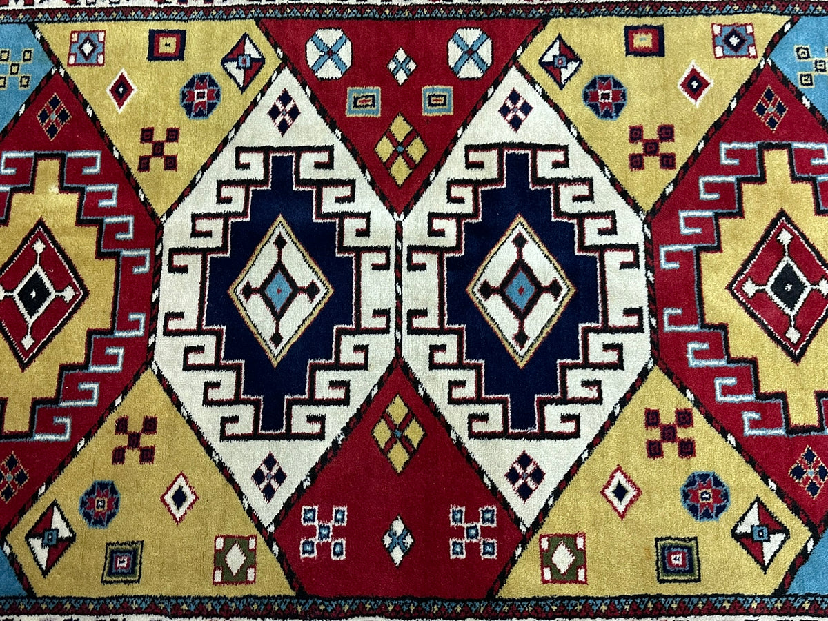 Orientteppich handgeknüpft Türkei Kazak Kars Naturfarben 145x100 cm