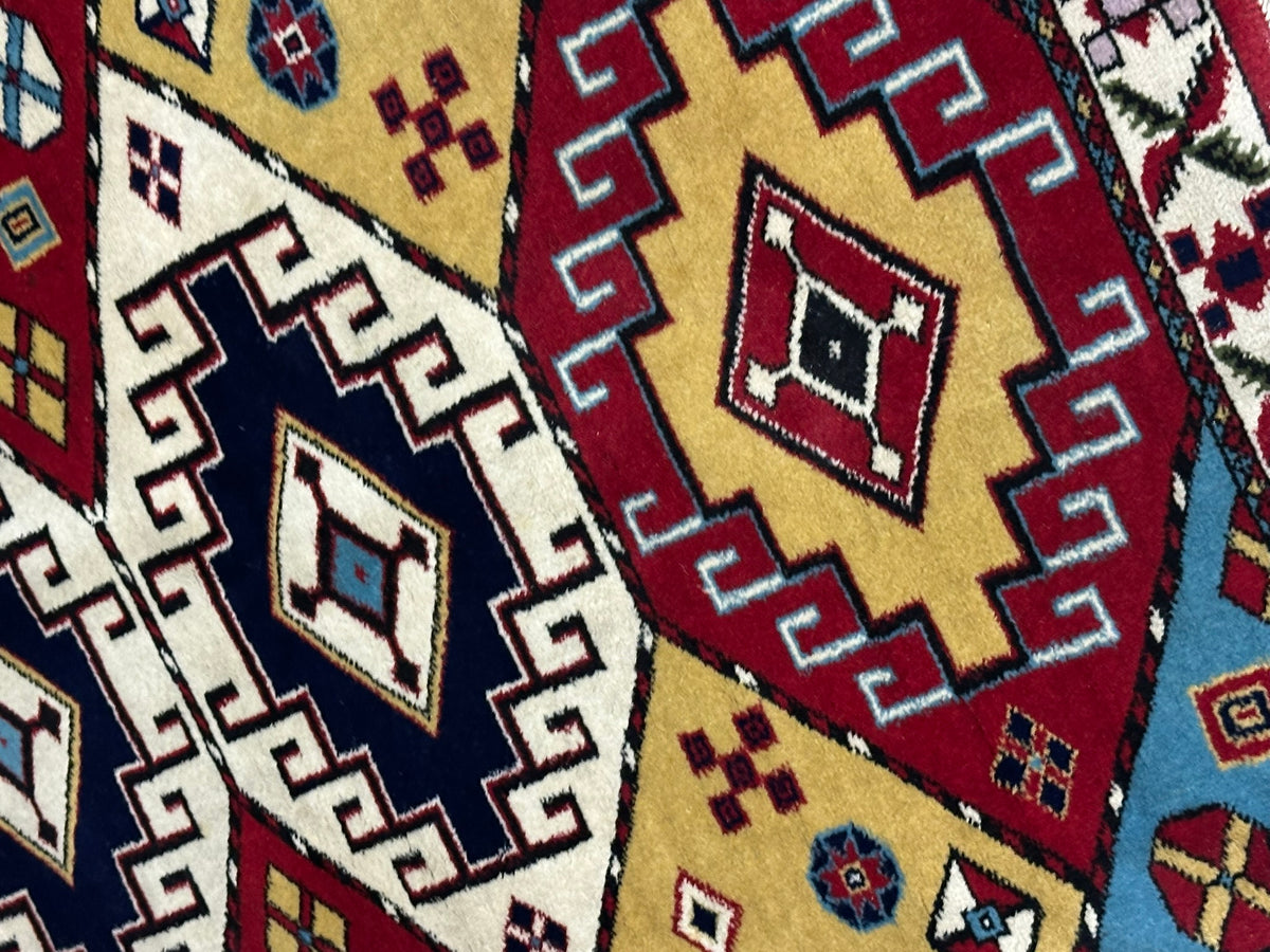 Orientteppich handgeknüpft Türkei Kazak Kars Naturfarben 145x100 cm