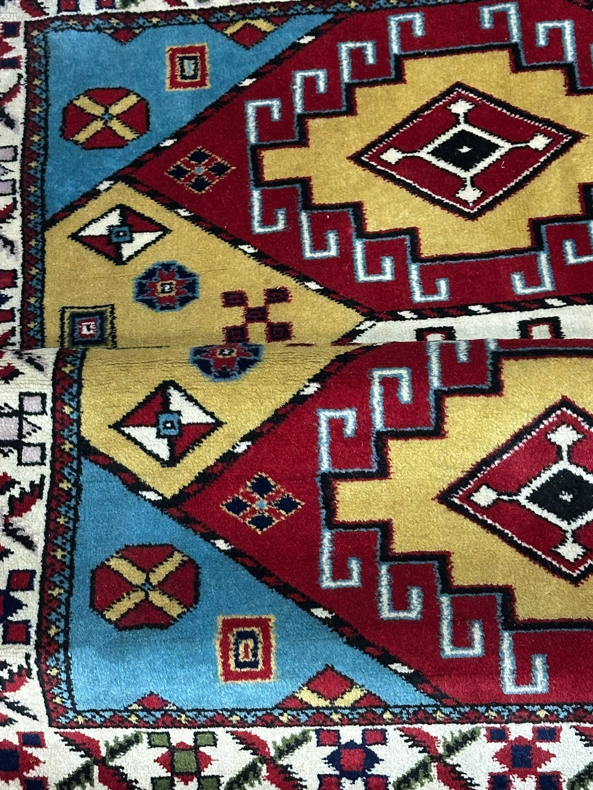 Orientteppich handgeknüpft Türkei Kazak Kars Naturfarben 145x100 cm
