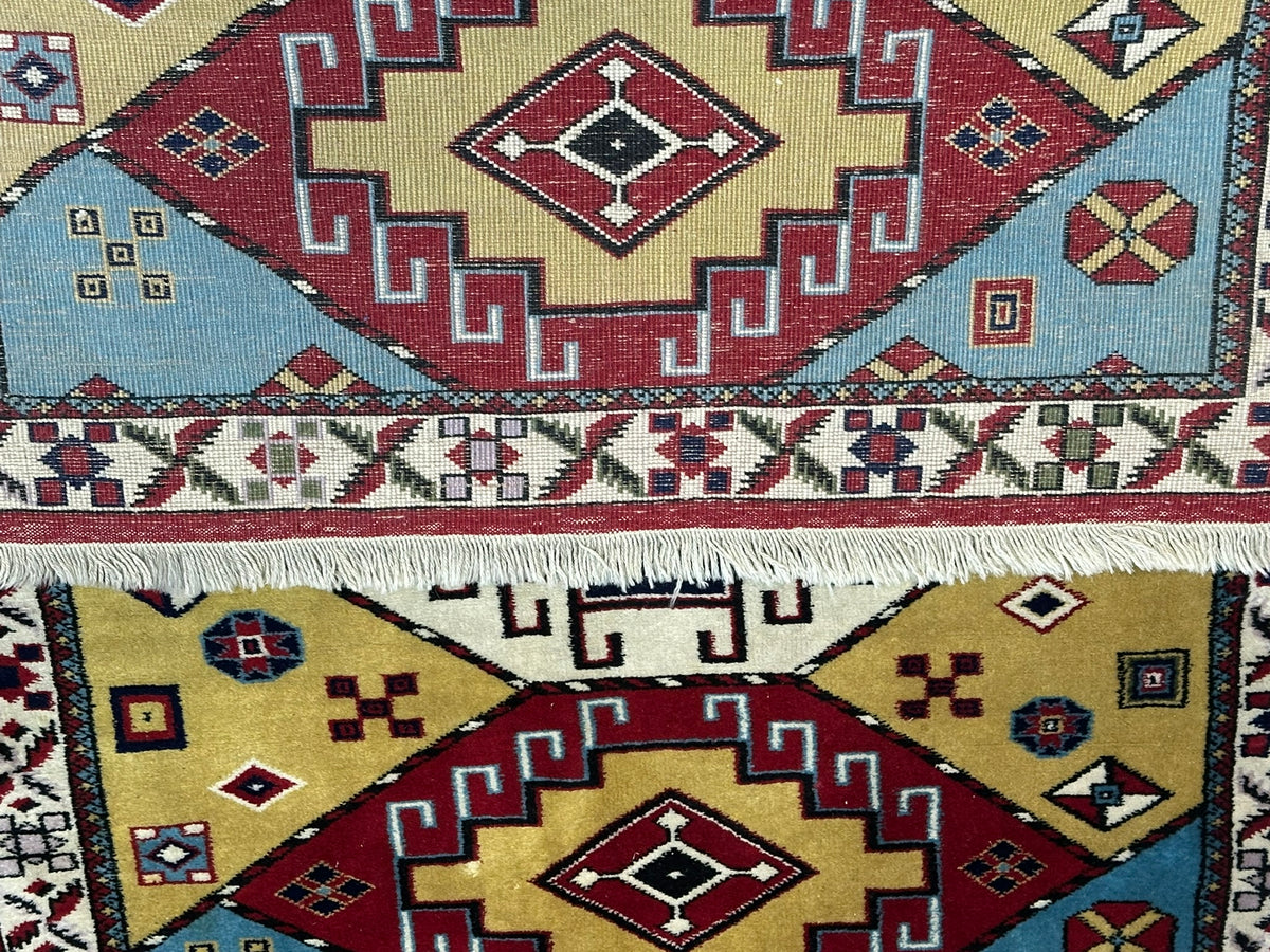 Orientteppich handgeknüpft Türkei Kazak Kars Naturfarben 145x100 cm