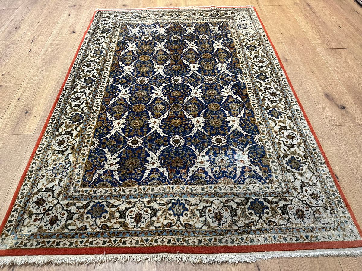 Orientteppich handgeknüpft Türkei Hereke Seide auf Seide 185x125 cm