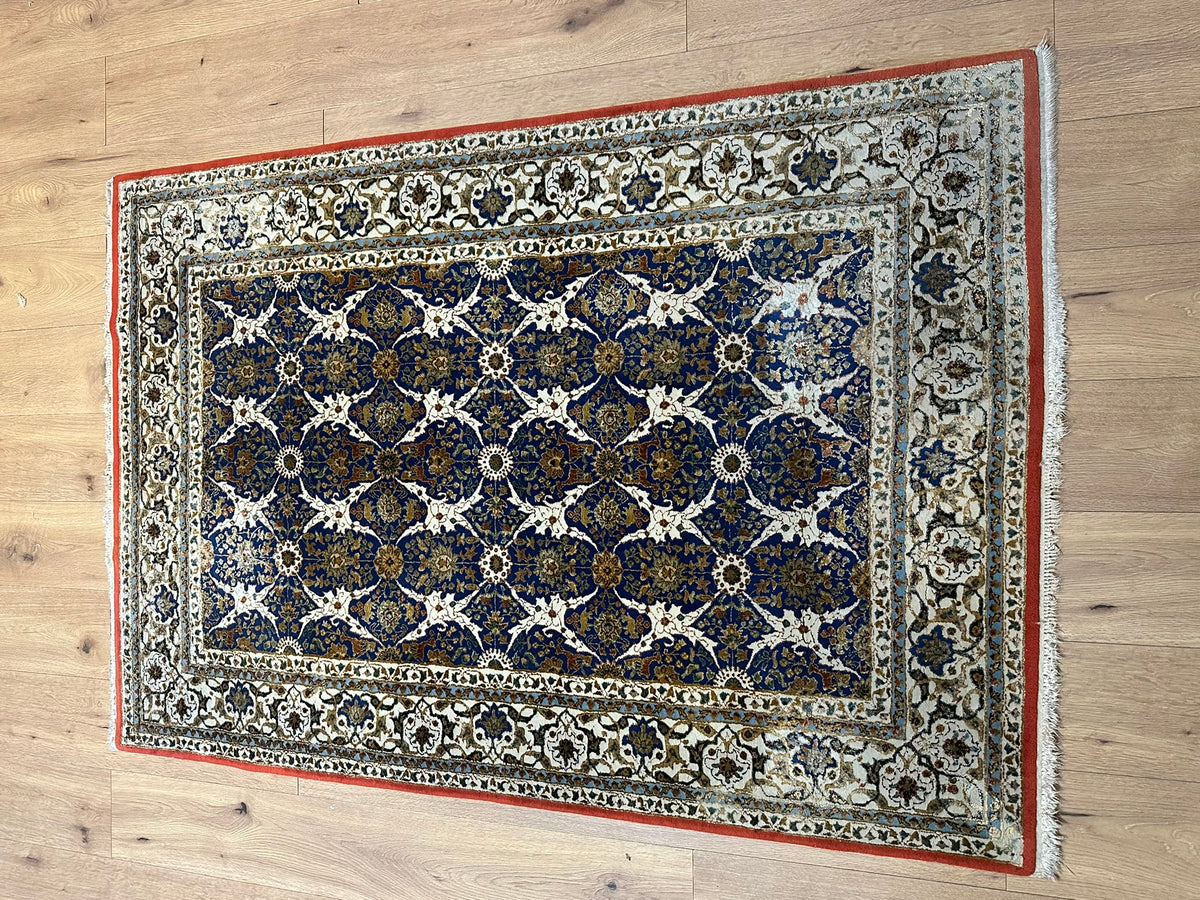 Orientteppich handgeknüpft Türkei Hereke Seide auf Seide 185x125 cm