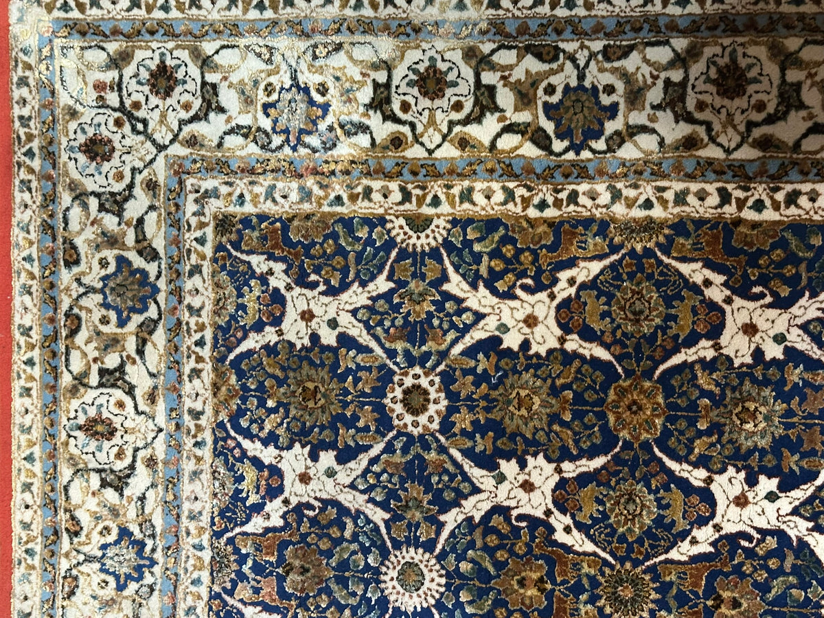 Orientteppich handgeknüpft Türkei Hereke Seide auf Seide 185x125 cm