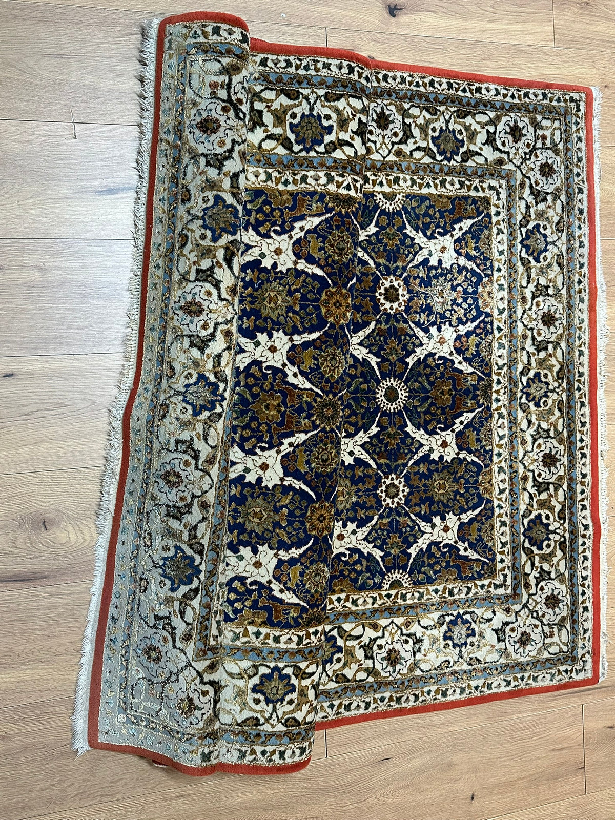 Orientteppich handgeknüpft Türkei Hereke Seide auf Seide 185x125 cm