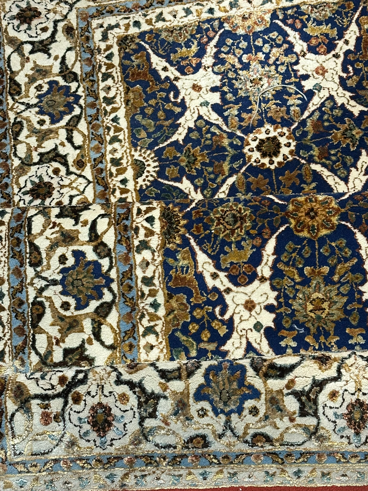 Orientteppich handgeknüpft Türkei Hereke Seide auf Seide 185x125 cm