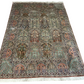 Orientteppich handgeknüpft Kaschmir Felder Ghom Seide 220x160 cm
