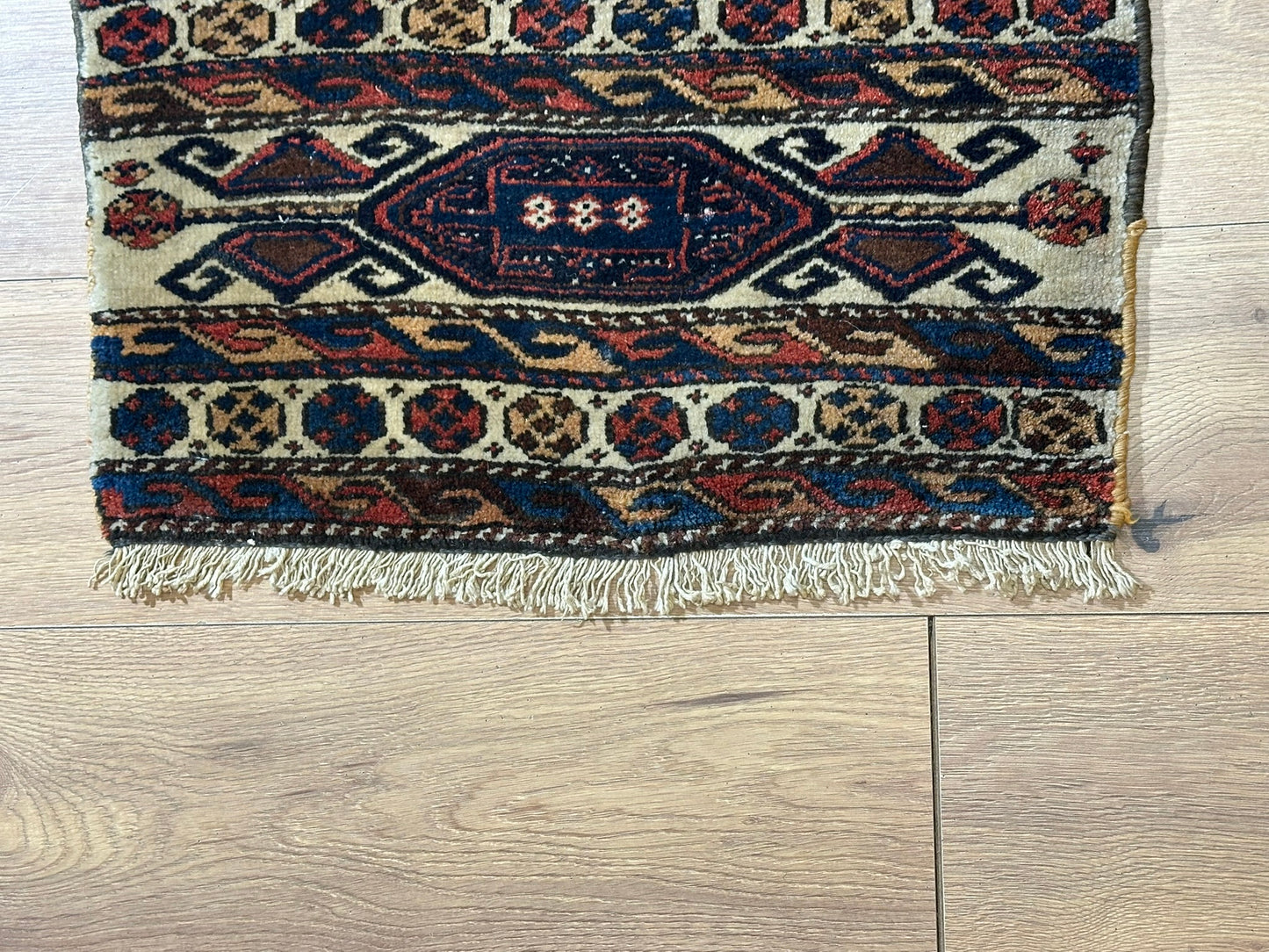 Orientteppich handgeknüpft Sumak Kazak 57x34 cm