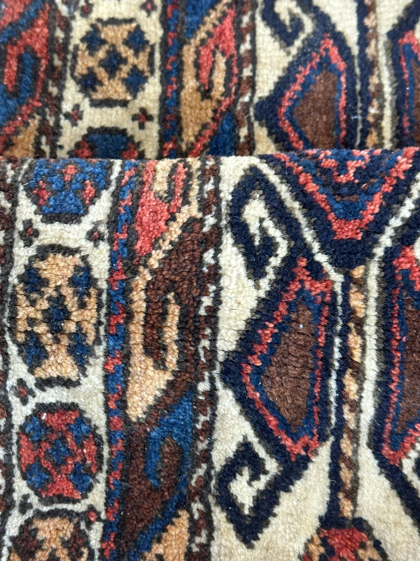 Orientteppich handgeknüpft Sumak Kazak 57x34 cm