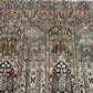 Orientteppich handgeknüpft Kaschmir Felder Ghom Seide 220x160 cm