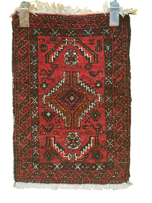 Orientteppich handgeknüpft Belutsch 57x40 cm