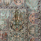 Orientteppich handgeknüpft Kaschmir Felder Ghom Seide 220x160 cm