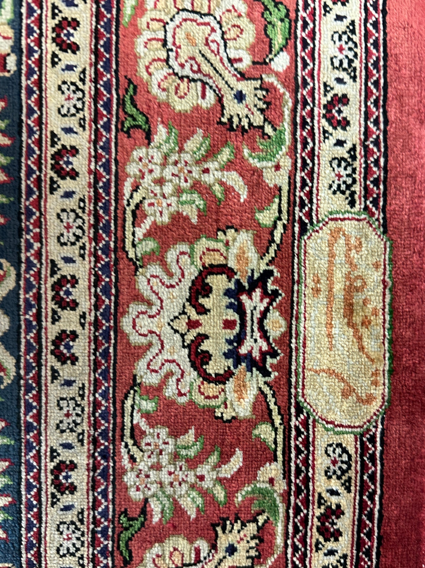 Handgeknüpfter Perser Orientteppich - Ghom Seidenteppich 120x80cm