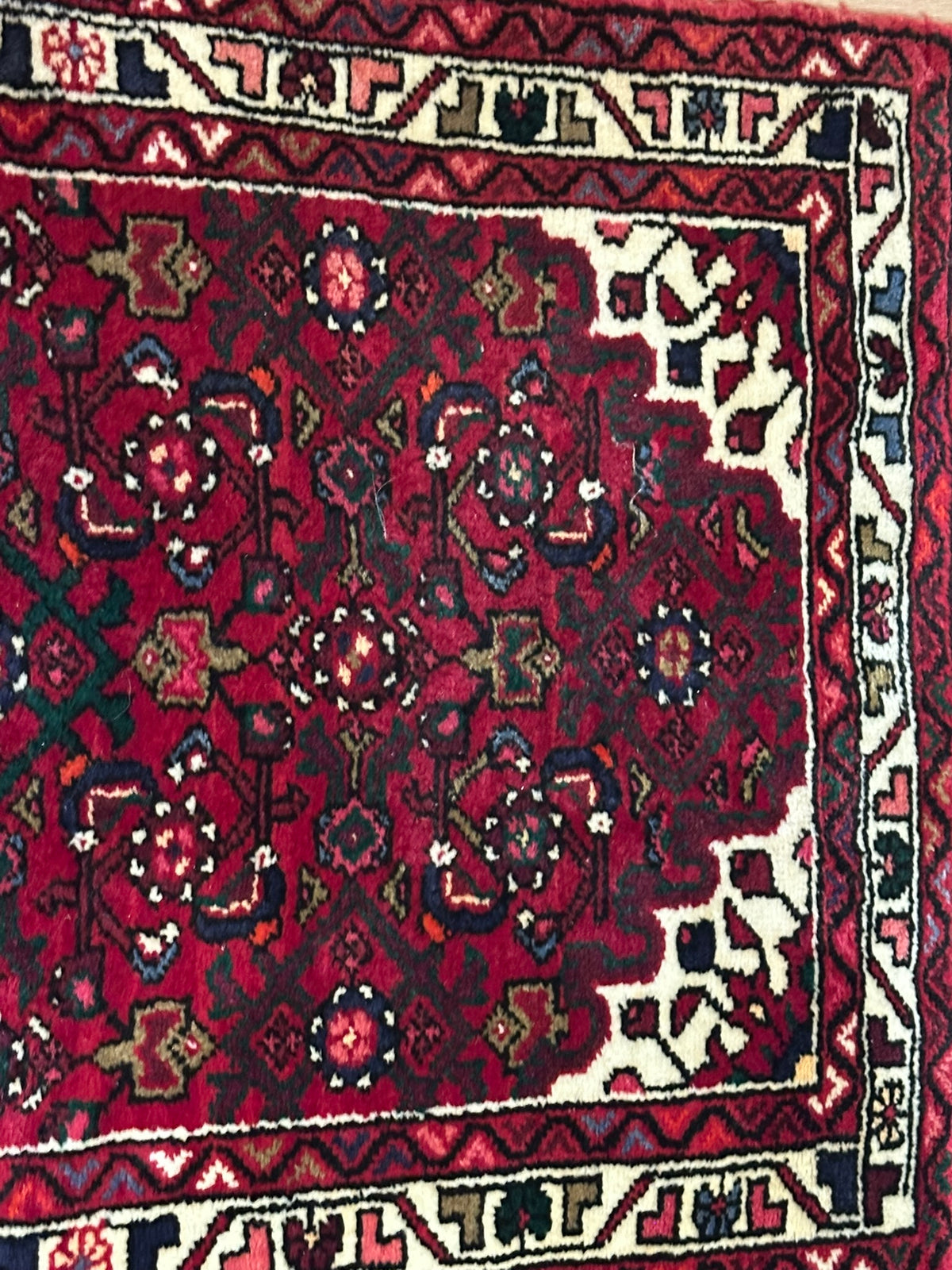 Orientteppich handgeknüpft Hamadan Läufer Top 297x85 cm