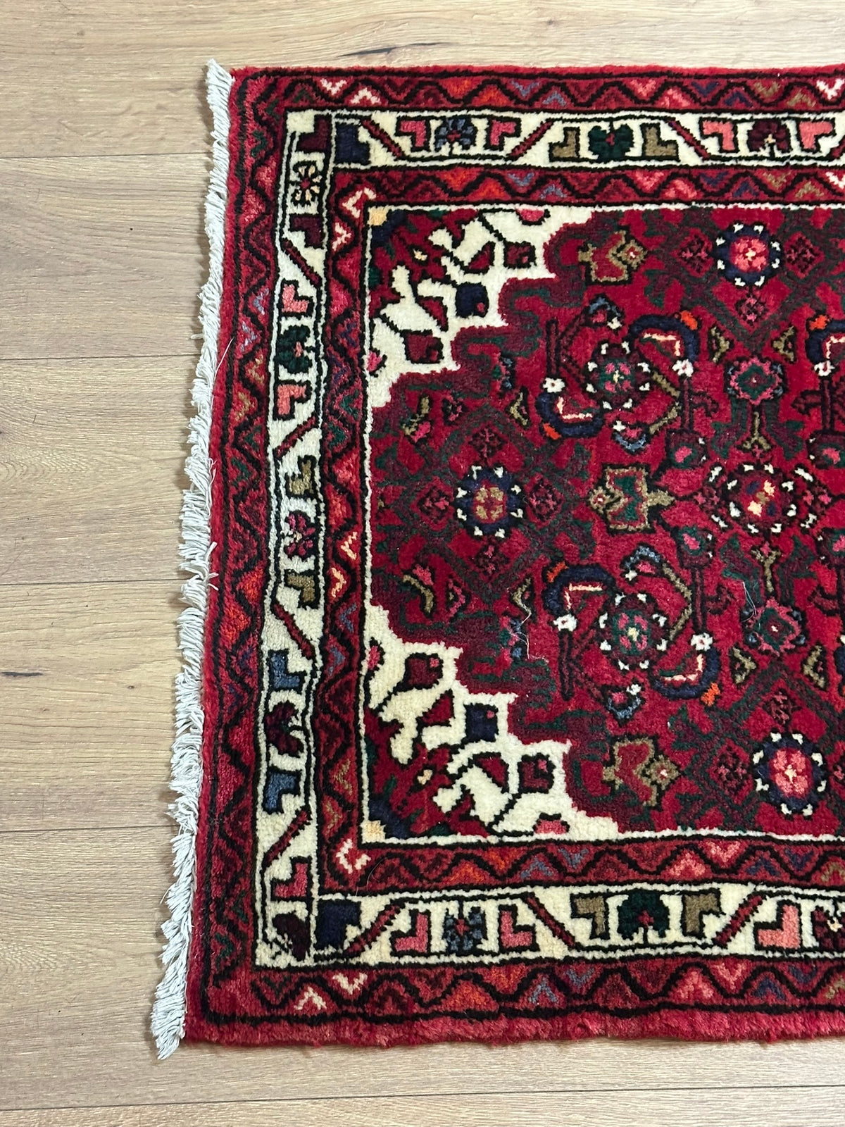 Orientteppich handgeknüpft Hamadan Läufer Top 297x85 cm