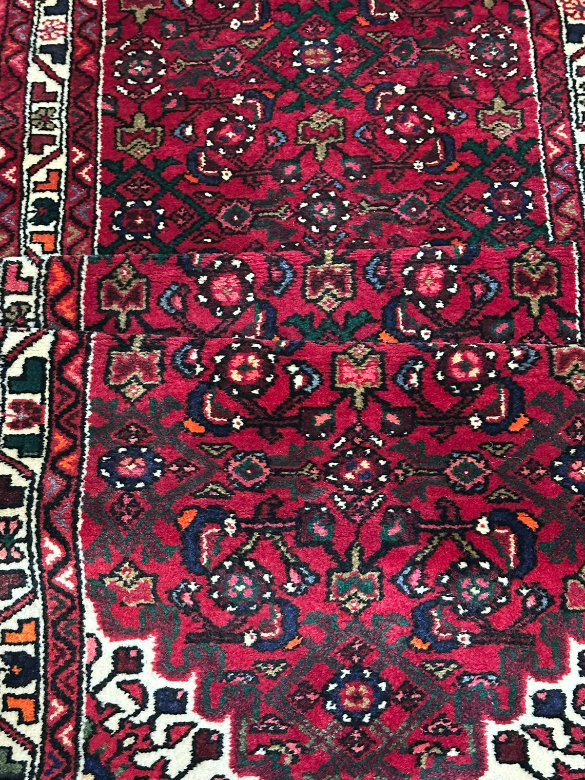 Orientteppich handgeknüpft Hamadan Läufer Top 297x85 cm