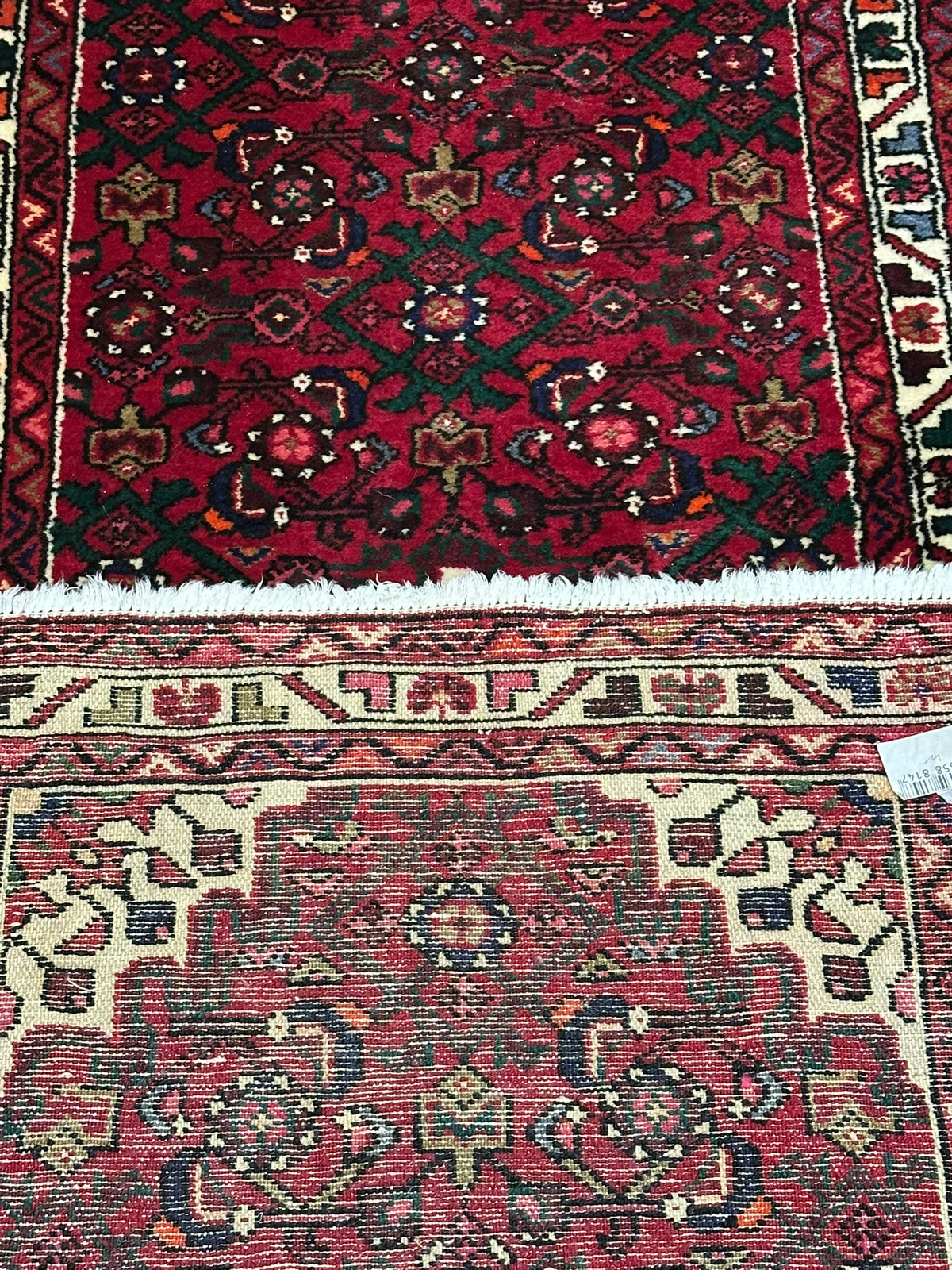Orientteppich handgeknüpft Hamadan Läufer Top 297x85 cm