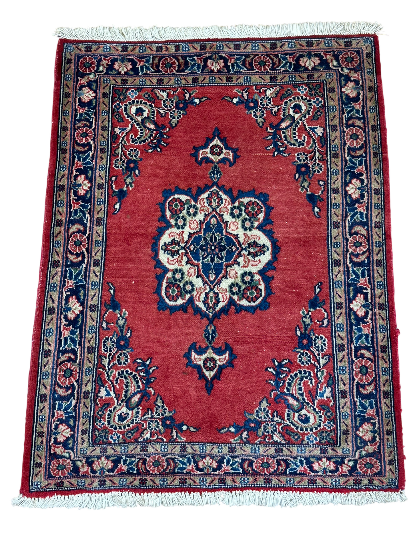 Orientteppich handgeknüpft Sarough 96x73 cm