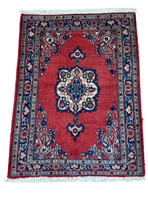 Orientteppich handgeknüpft Sarough 96x73 cm