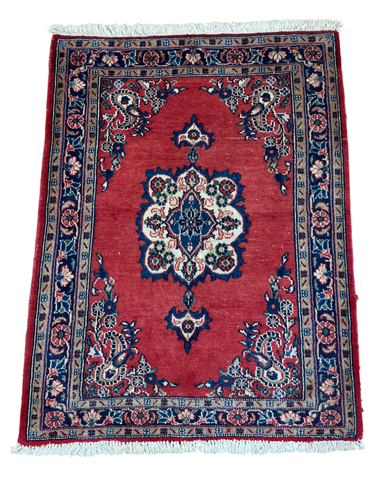 Orientteppich handgeknüpft Sarough 96x73 cm