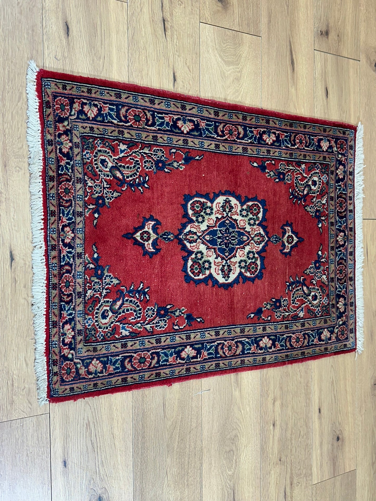 Orientteppich handgeknüpft Sarough 96x73 cm