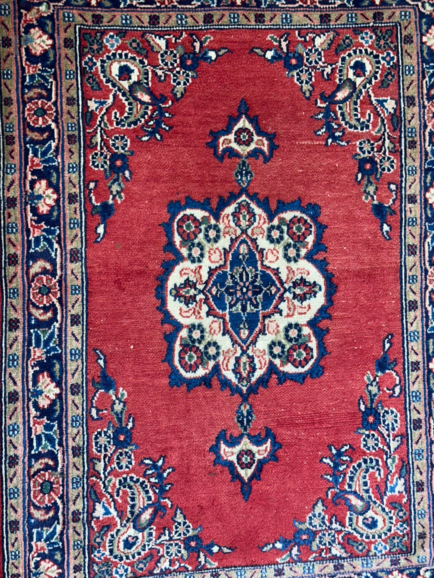 Orientteppich handgeknüpft Sarough 96x73 cm