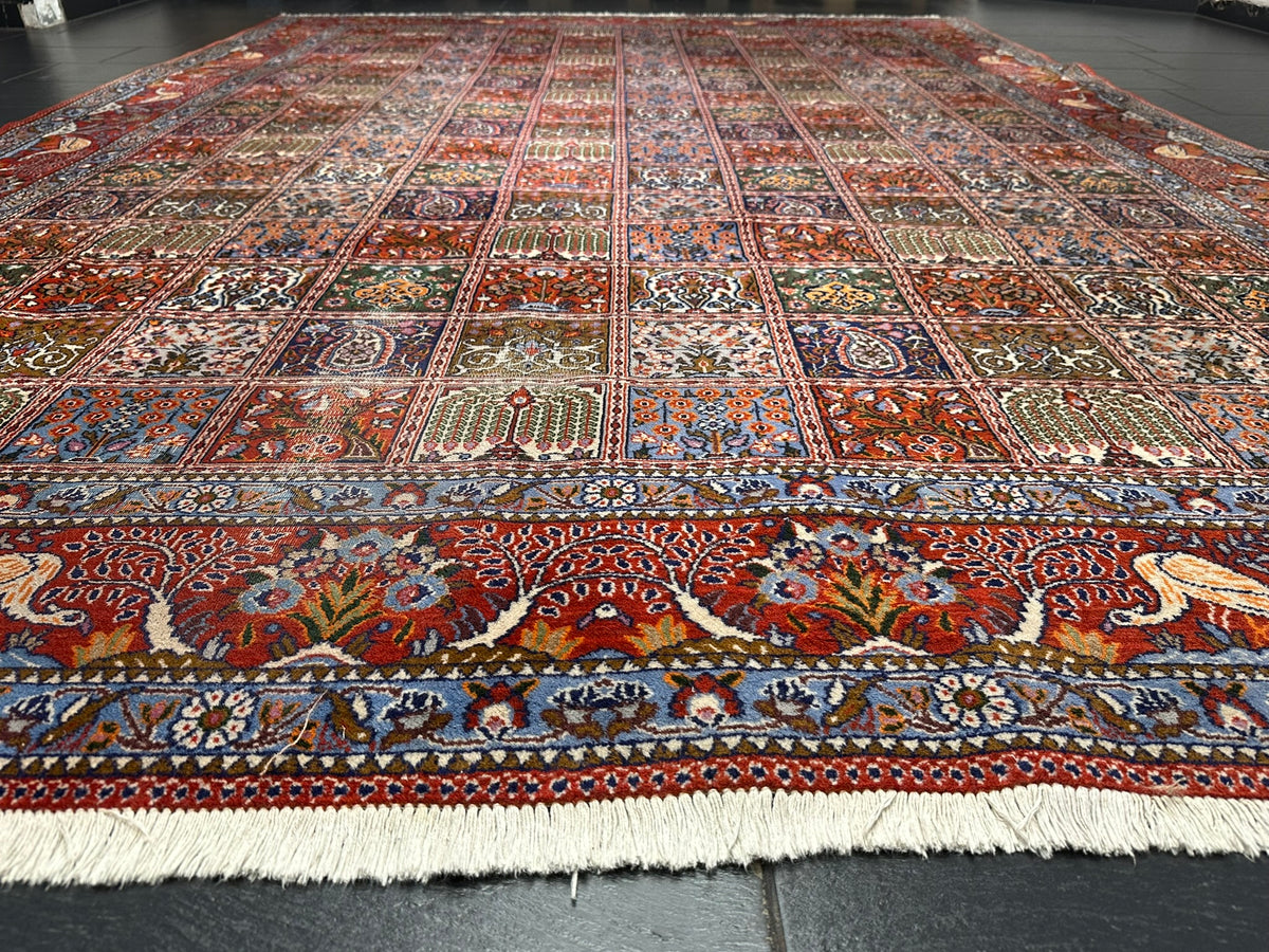 Orientteppich handgeknüpft Felder Moud Wolle Top 360x257 cm