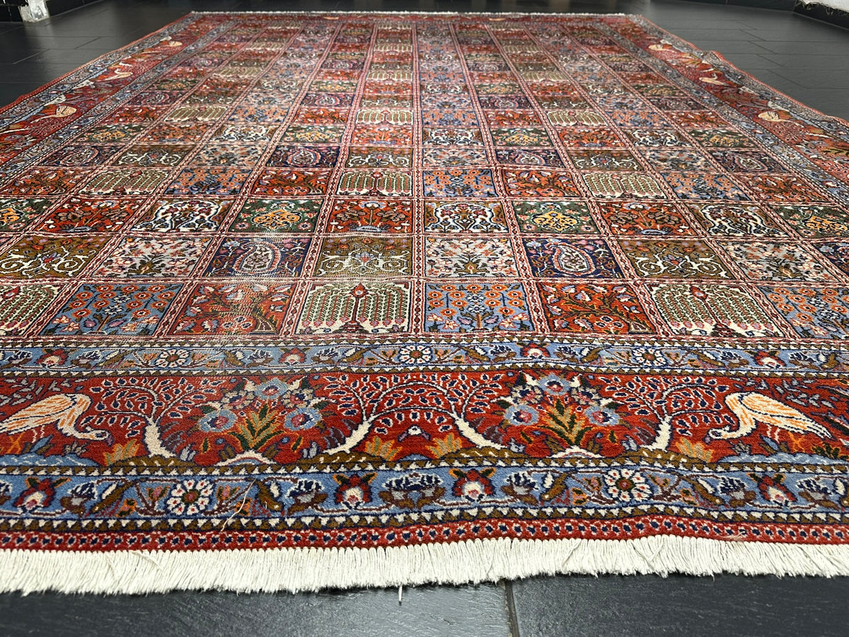 Orientteppich handgeknüpft Felder Moud Wolle Top 360x257 cm