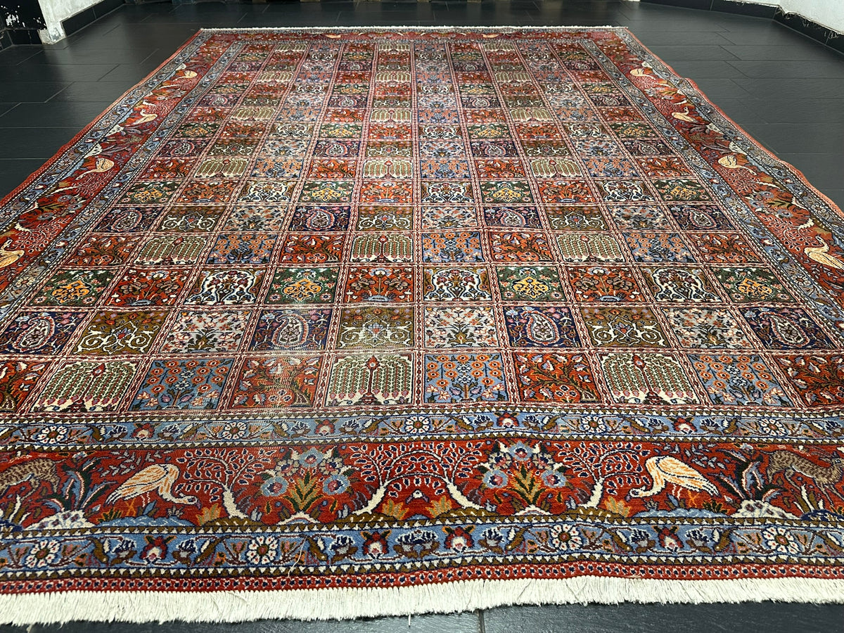 Orientteppich handgeknüpft Felder Moud Wolle Top 360x257 cm