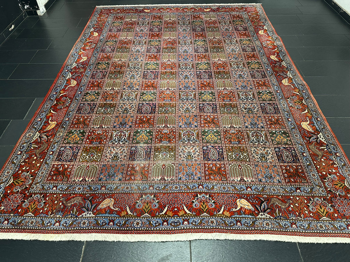 Orientteppich handgeknüpft Felder Moud Wolle Top 360x257 cm